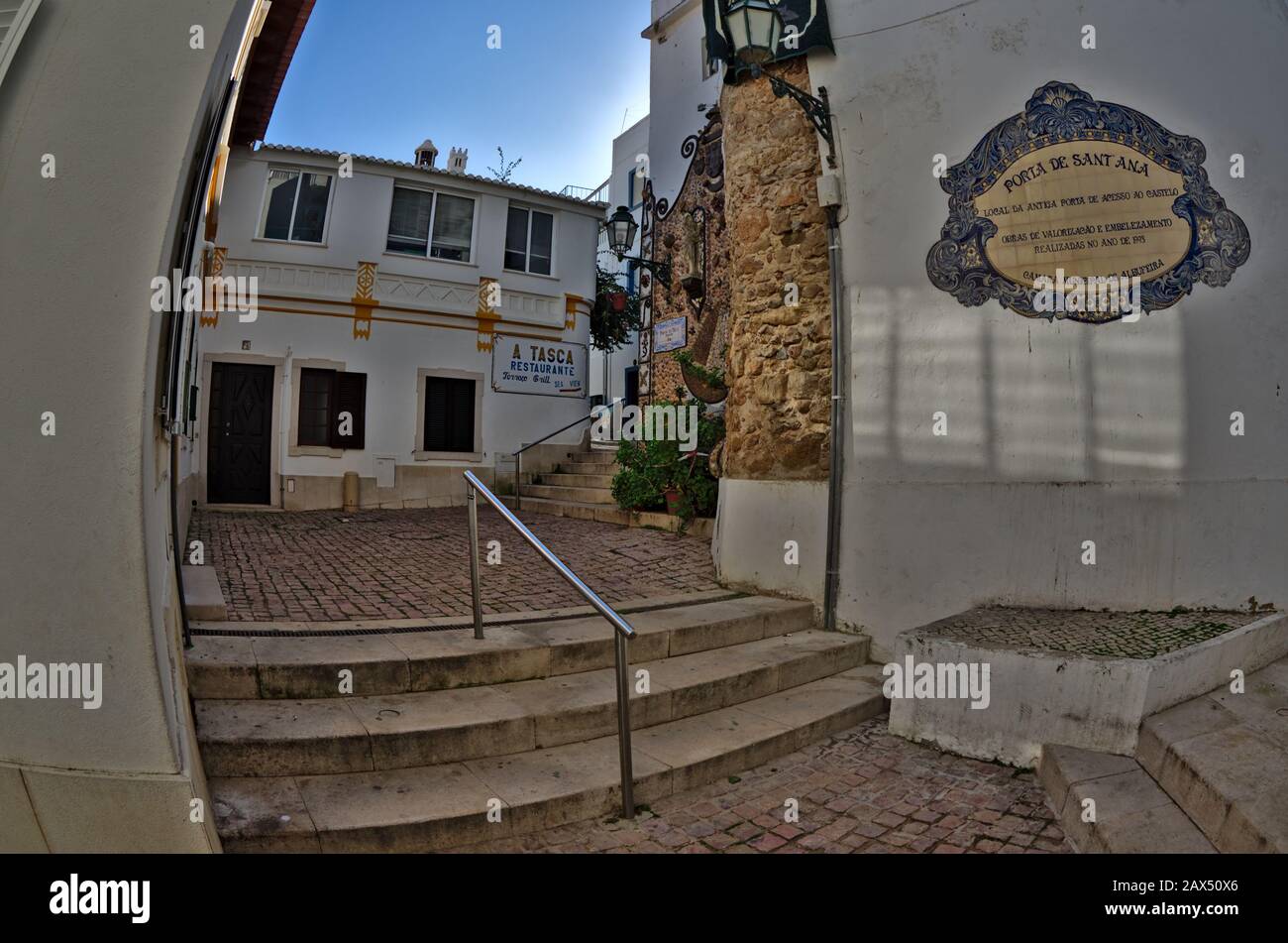 Albufeira Altstadt. Algarve, Portugal Stockfoto