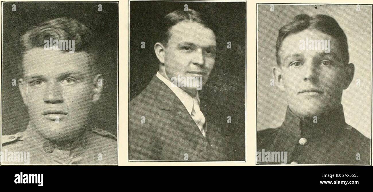 Marshall County im Weltkrieg, 1917-1918: Eine bildhafte Geschichte der Teilnahme der Gemeinde an allen Kriegsaktivitäten mit einem vollständigen Verzeichnis von Soldaten und Seeleuten im Dienst . Harry E. BROCK Pa^e Einhundert Zwei. RA)Y ( ?, iii-rr-ist HOWARD BETTS SHERMAN H. BETTS Stockfoto