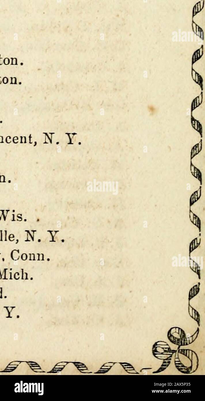 Jährlicher Katalog der Beamten und Studenten des Oberlin College für das College-Jahr . nman,Geo. G. Denton, Wm. DePuy, C. P. Deyo, Wm. A. Dobyns, J. Dolvin, Wm. Douthitt, H. Dunbar, J. M. Dunlap, T. H. Edwards, H. 11. Elliott, L. B. Elliott, E. A. Ells, W.O. Ensicrn, C. G. Fairchild, Geo.H. Fairchild;G. Fields, F. Finch, H. Finch, T. B. Fisher, W. T. Fislier, Geo. W. Fish, A. B. Fitch, W. Fitzgerald, H. J. Ford, J. D. Fowler, W, H. Fowler.Wm. H. Francis, Frank French, H. W. Fritz, N. J. Frost. Westminster. Westminster. Groton. Tilsonburg, C. W. Richville. N. Y. Oberlin. Berlin. Gomer. Gainesville, N. Y, West Jeffers Stockfoto