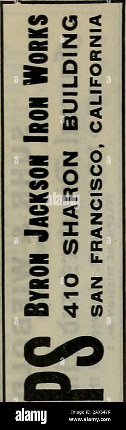 Crocker-Langley San Francisco Stadtverzeichnis . oline) Bäcker r 3424A About Lillian B elk SP Co r 3424A, 19thWiprut DaTid pkr r 1210 Fulton Harold elk Nolan-Earle Shoe Co r 1210 Ful-Ton Herman Foremn Pauson & Co r 1210 FultonWire Corporation of America 1690 PineW John (Amanda Wiren) Ins Adj r 366, 12. Bei Milton J acct Phoenix Assurance Co r Oak-landWires Wm Maler r 1990 FolsomWirgler August (Luella) Bildhauer r 1587, 11that Louis A (Adra) chf elk Pass dept Union PacRR System r 1272, Atschuleit Edw mstr mar r 211 AndersonWirt .Terome D (Velma) phys Flood Bldg r 1035GeaTy Wm tchr Pub Stockfoto