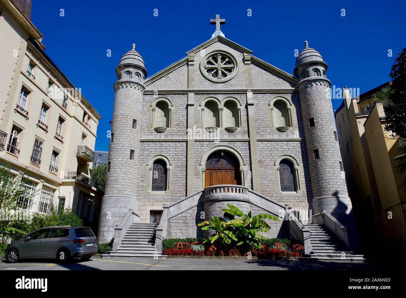 Montreux, Kanton Waadt, Schweiz. Stockfoto