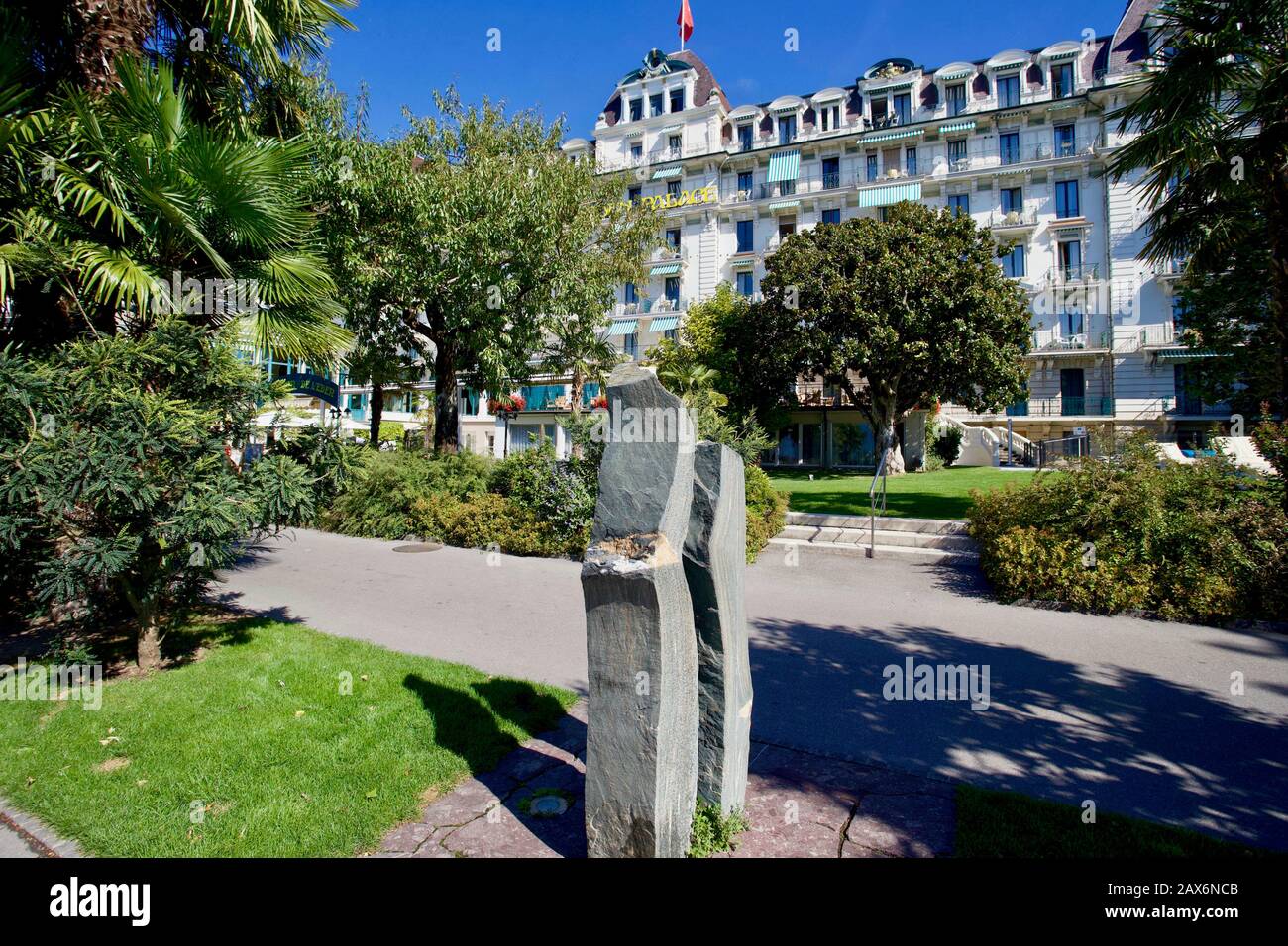 Eden Palace au Lac, Montreux, Kanton Waadt, Schweiz. Stockfoto