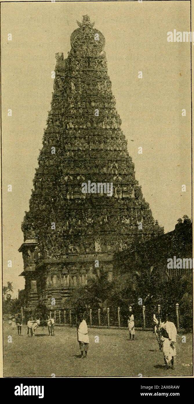 Leben und Licht für die Frau . ed becauseat die linke Seite des Ausgucks es gibt gehängte Käfige mit Papageien in vielen Farbtönen und Kakadus. Die Säulen sind monolithe, aufwändig geschnitzt, stellen fabelhafte Kreaturen dar und alsodie fünf Pandava-Helden des Mahabharata-Epos. An der ehemaligen treme rechts befinden sich zwei Uhrmeninsteine, die beide Seitensteinen des Eingangs zum schrineof Minakshi bewachen. Auf der linken Seite der Kolonnade, auf dem Hintergrund, befindet sich der Goldene LilyTank, ein großer Wasserreservoir, der für seine Grünheit nicht attraktiv für Ausländer ist, Butis, die den Hindus heilig ist und für das Waschen sehr efficaciousfor sein soll Stockfoto