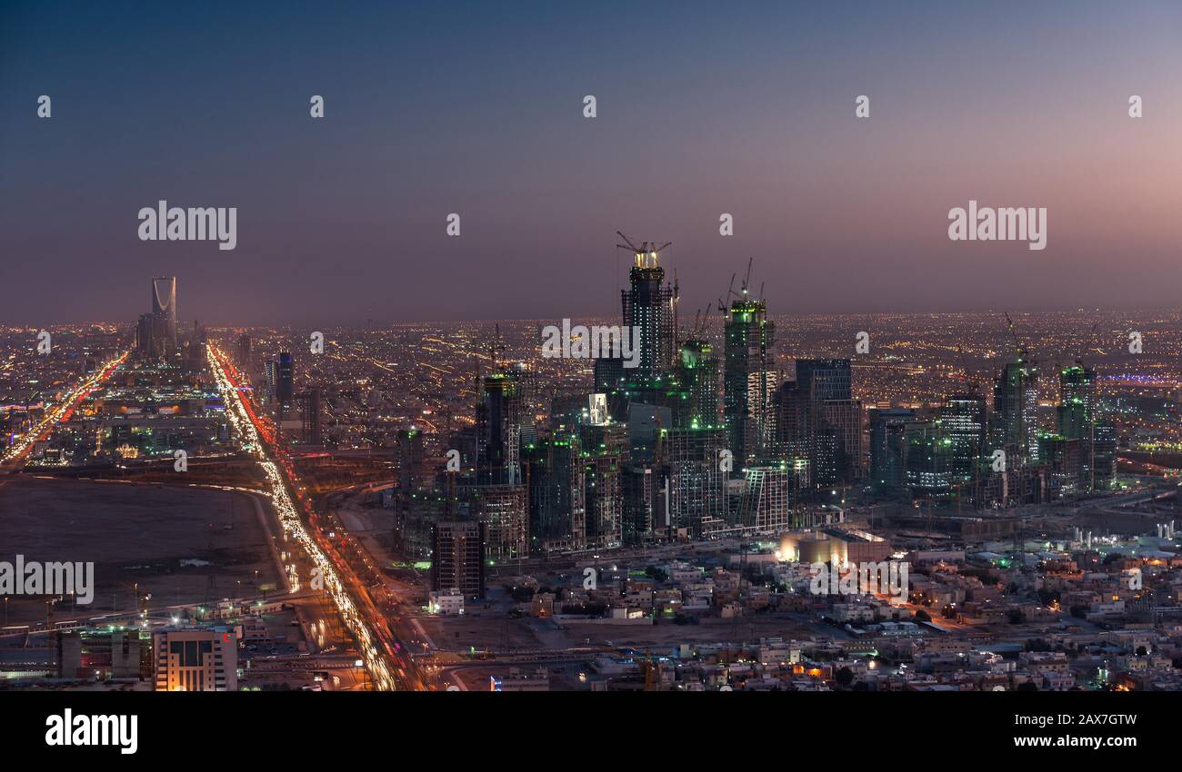 King Abdullah Financial District, Riad, Saudi-Arabien. Stockfoto