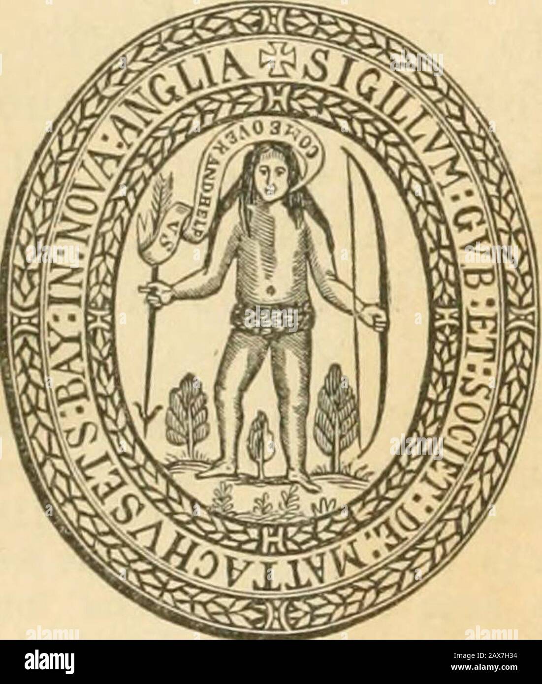 Die Geschichte und Antiquitäten von Boston .. . Boston. - Anzahl der besteuerten Personen. - NewOrder über Ehen. - Menschen übermäßig besteuert. - Ihre Grundstücke verwirkt dem König. -Stadtversammlungen von Andros verboten. -Der König gewährt Duldung. - Andros verbietet Thanksgiving.- Mathers Botschaft an den König. - Andros versucht, es zu behindern. - Er geht gegen die Easternindianer vor. - Indische Geiseln. - Andros setzt seine Unterdrückung fort. - Tod seiner Frau. - Gewinnt - niedrig eingesperrt. - Die Menschen nehmen Waffen auf. - Der Gouverneur und andere beschlagnahmt und inhaftiert. -Die alte Regierung wiederhergestellt. - Nachrichten von der Revoluti Stockfoto