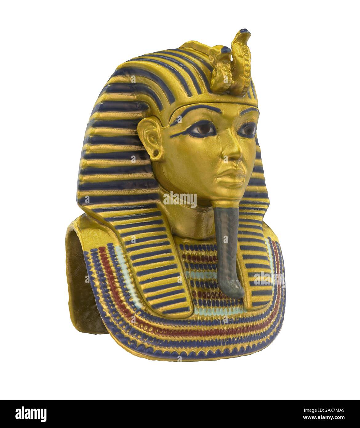 Ägyptischen Pharao Maske isoliert Stockfotografie - Alamy