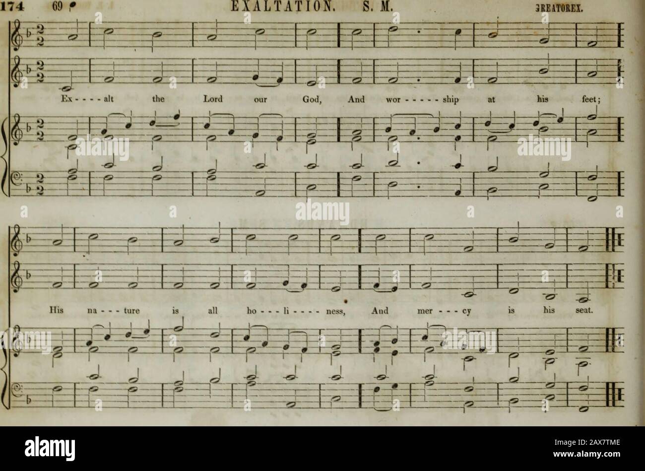 Die Sammlung der Kirchenmusik der Boston Musical Education Society besteht aus originalen Psalm- und Hymnenstücken, ausgewählten Stücken, Gesängen, &c.; einschließlich Kompositionen, die an den Dienst der evangelischen Episkopalkirchengemeinde angepasst sind. &gt;- . • -•• f. ^=#1 h&! 0 9 9 9 m • 0 9 9 •" c •, - ^ 1 1 1 r-V#, in Mil MH-b 1 11 i &lt;" r,-j-h * * PZ r 1 Lord, V -3-J-d-i-f-   FH- H rhat ist gebührenpflichtig - Ble man, Dass du 1-1-( 1-i schultest. ,- -f- t liebt ihn so! Neben dir d-r-IV-! 4-r an - - Gele ist er platziert, Und -1-LT+-+rj-r^ herr aller sein - - . f niedrig. 1 m -L. p-r 1 r rf f r *r J PJ-J pj-!-PA-J •Jrr p-p+p Stockfoto