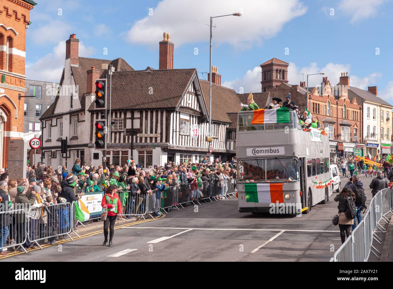 Birmingham, Großbritannien. März 2019. Saint Patrick's Day Parade in Digbeth. © Ken Harrison Stockfoto