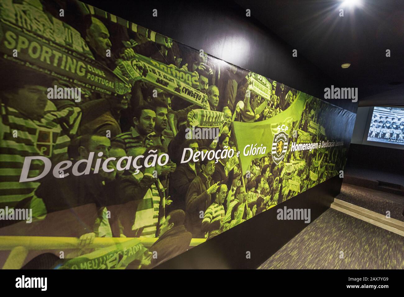 Besuch des FC Sportmuseums in der Arena von Jose Alvalade Stockfoto
