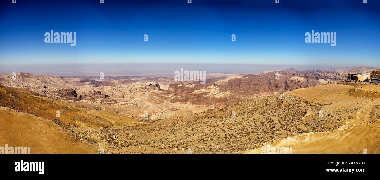 Die Berge der Highlands sind in Jordanien verlassen Stockfoto