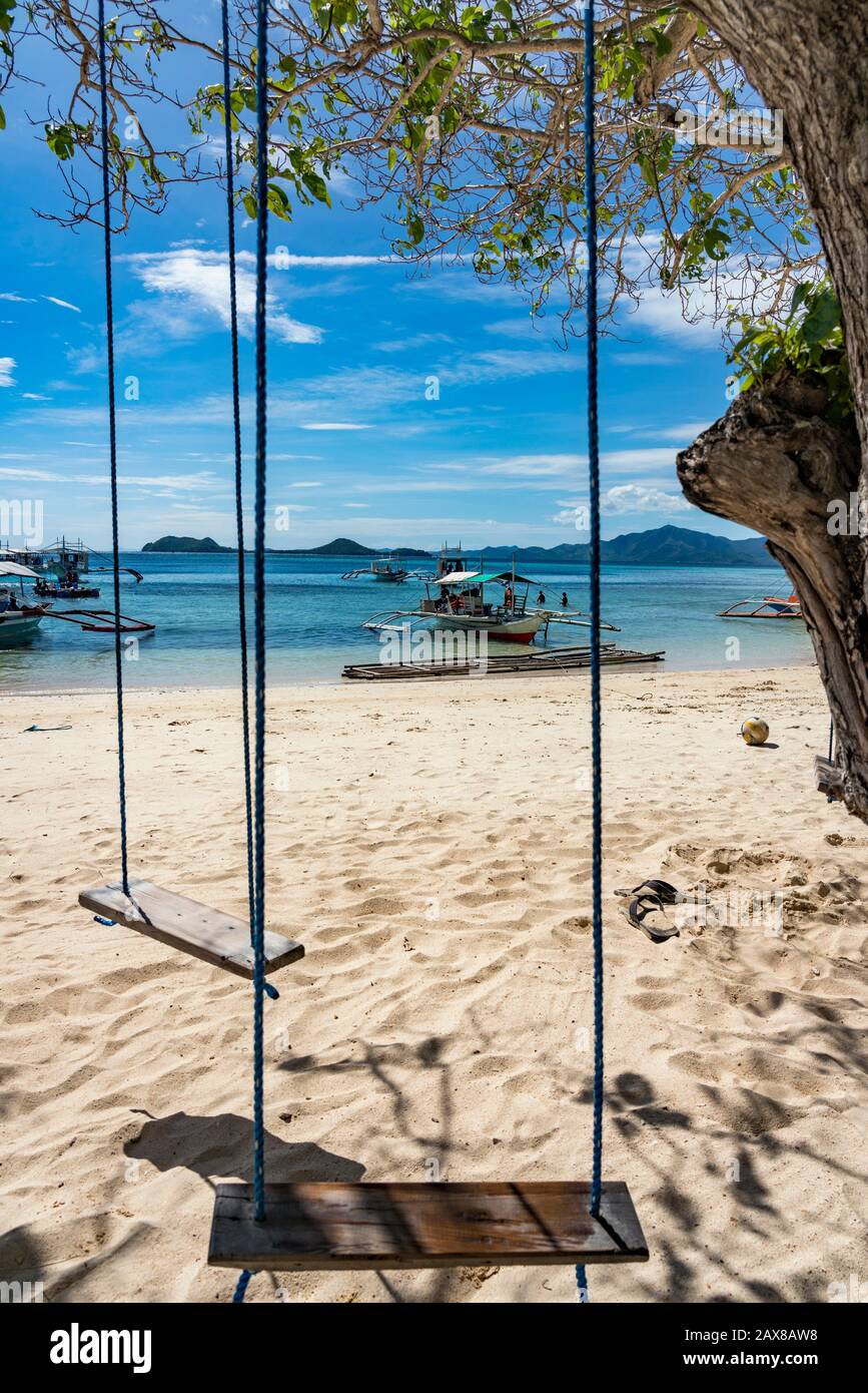 Malcapuya Island in Coron, Philippinen Stockfoto