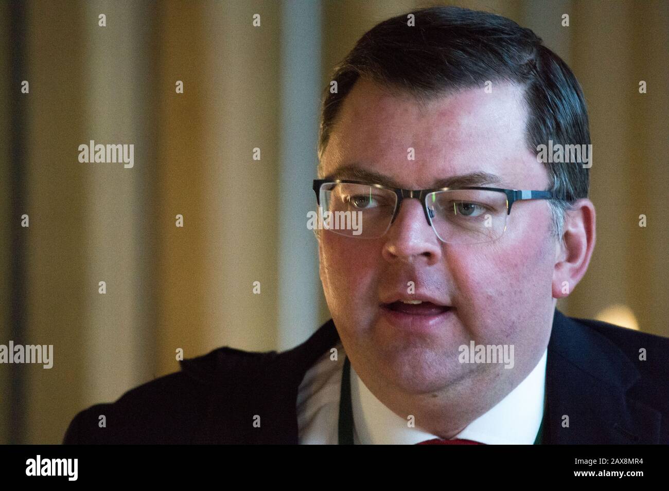 Edinburgh, Großbritannien. Dezember 2019. Bild: Colin Smyth MSP - Shadow Transport Secretary der Scottish Labour Party. Erste Ministerfragen beim schottischen Parlament. Kredit: Colin Fisher/Alamy Live News. Stockfoto