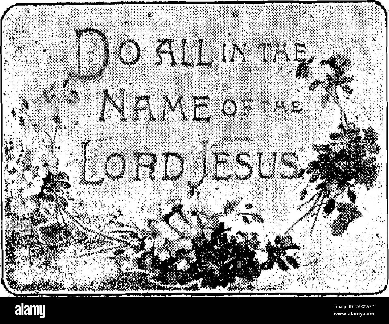 Der Kriegsschrei . Nr. 440. Nr. 454. Nr. 454.-CtEIWATIS SERTES.-Covded. Größe9Va von GVI- EIN neuer Texteinstieg mit hübschen FJfiral.Designs, getönt Jelicatelv. Texte in weißen Fesseln, Texte: Auch Christus, gefallen n,t)t Sich; MyWords soll nicht vergehen; Euer Leben wird versteckt vor CliristiT Gott; ? Als: Für Gott - ist Sein Weg ein perfekter Preis, jeder? , " •J-SO- Mo. 4,40.-TttE-B"R-IIEW&gt;"EAirer.-^©rapdcd.-.Size 934 um 7 %. Eine hübsche Serie mit Blumen und Land-...scape.designs. ..Textsjnsilver, Texte: Heisiaiful., das versprach;^;, Sei du treu.untoMdeath; Serv^hlm- mit/einem vollkommenen Herzen; *Geworfen-dein Burdenupon Stockfoto