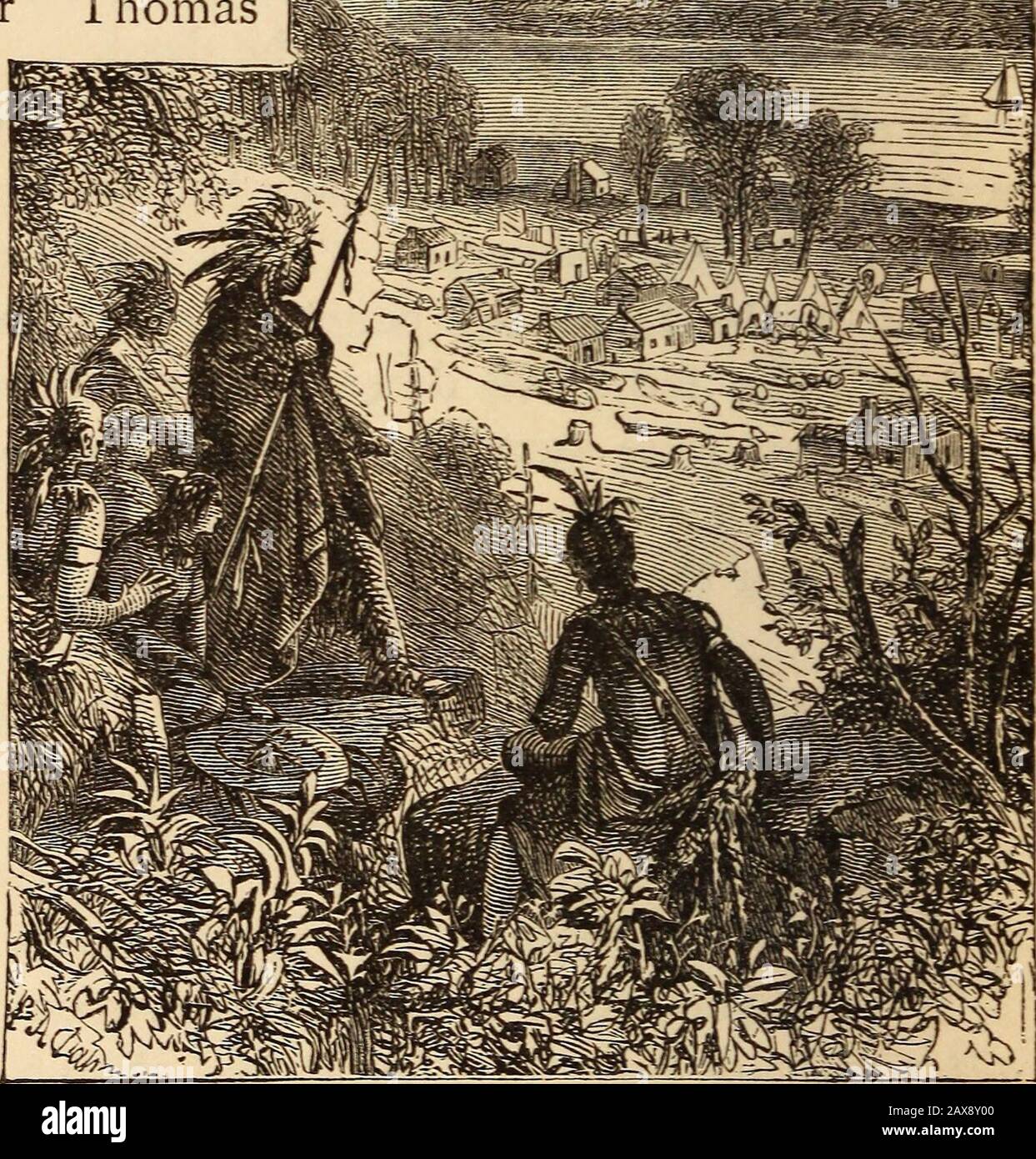 Neue Schulgeschichte der Vereinigten Staaten . ed noch verbliebenen Kolonisten. Er starb einige Jahre später, am * Lord Percy war der Bruder des Earls of Northumberland, dem Gefängniskollegen von Raleigh in der Tov/cr von London, 36 GESCHICHTE DER VEREINIGTEN STAATEN. Es war MThomas seine Rückreise nach Virginia und gab der Bucht, die er abgelaufen war, seinen Namen. Er hatte sein Leben, seine Arbeit und sein Vermögen damit verbracht, den Englischvorstand in Nordamerika aufrechtzuerhalten.* 20. Nicht lange nach Lord Delawares Abreise wurde Virginiawas unter die harte Regel eines mihfreiwilligen Codes gestellt, der von Sir Thomas Smith, dem Schatzmeister der com-Pany, voranalysiert wurde Stockfoto