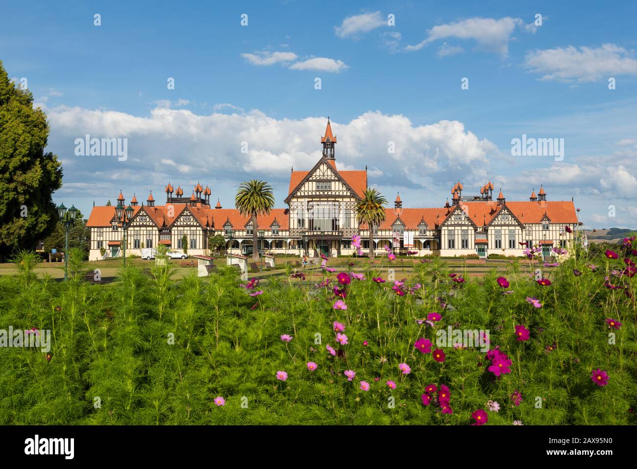 Badehaus, Museum, Rotorua, Neuseeland Stockfoto