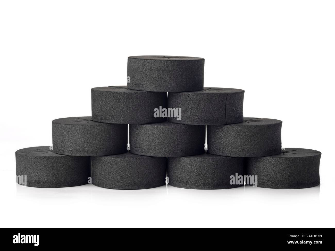 Klonhülsen aus schwarzem Schaum für die Hidroponik und Aeroponik Stockfoto