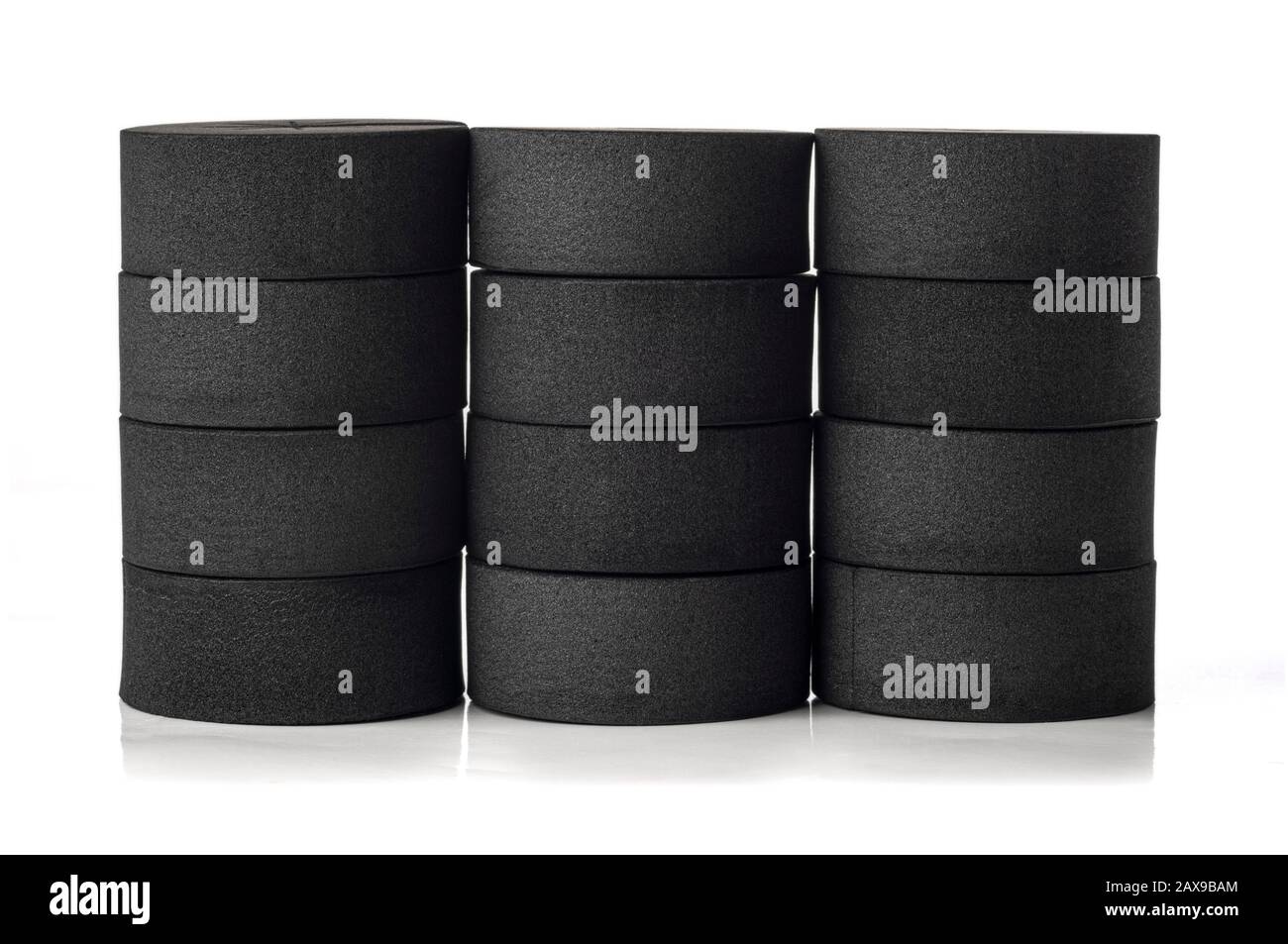 Klonhülsen aus schwarzem Schaum für die Hidroponik und Aeroponik Stockfoto