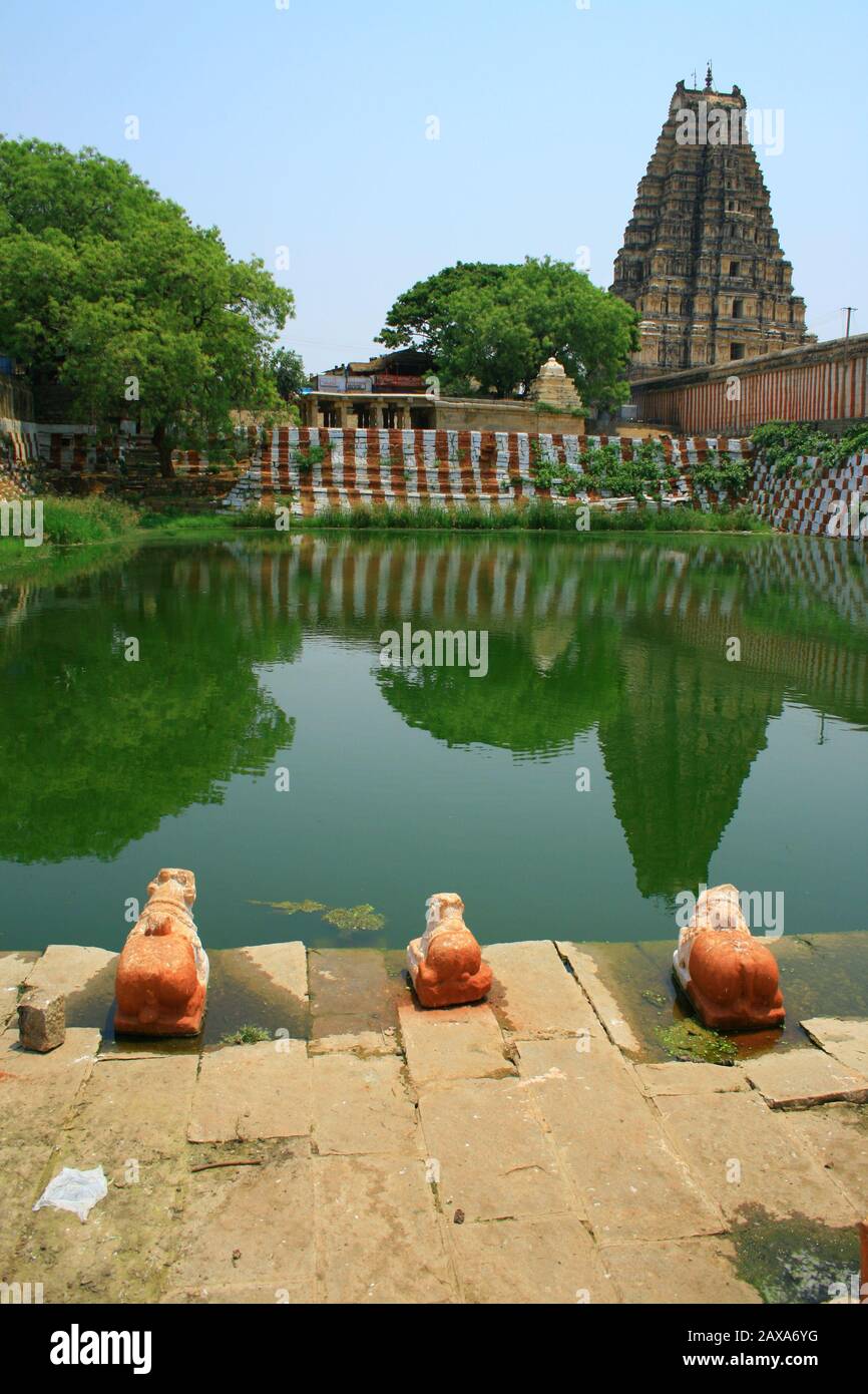 Hampi-Tempel, Karnataka, Indien. Stockfoto
