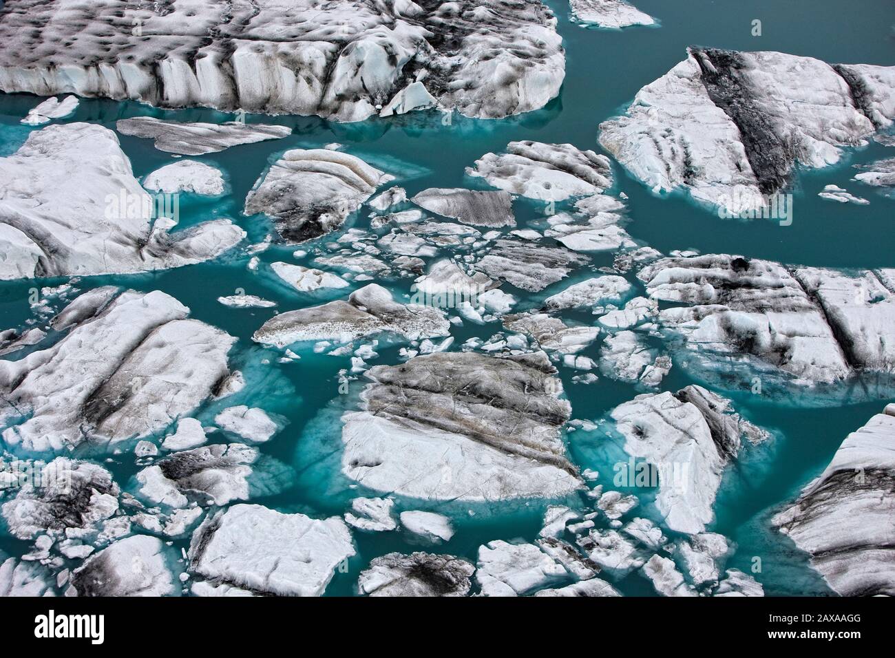 Eisberge, Breidarmerkurjokull, Vatnajokull National Park, Island Stockfoto
