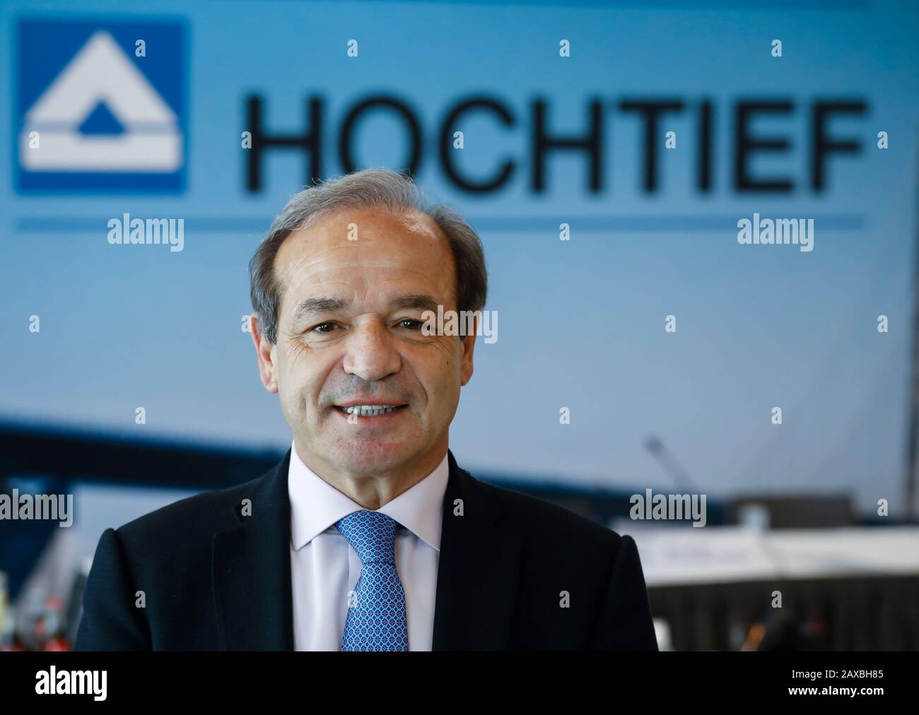 11.02.2020, Düsseldorf, Nordrhein-Westfalen, Deutschland - Hochtief CEO Marcelino Fernández Verdes auf der jährlichen Pressekonferenz. 11.02.2020, Duessel Stockfoto