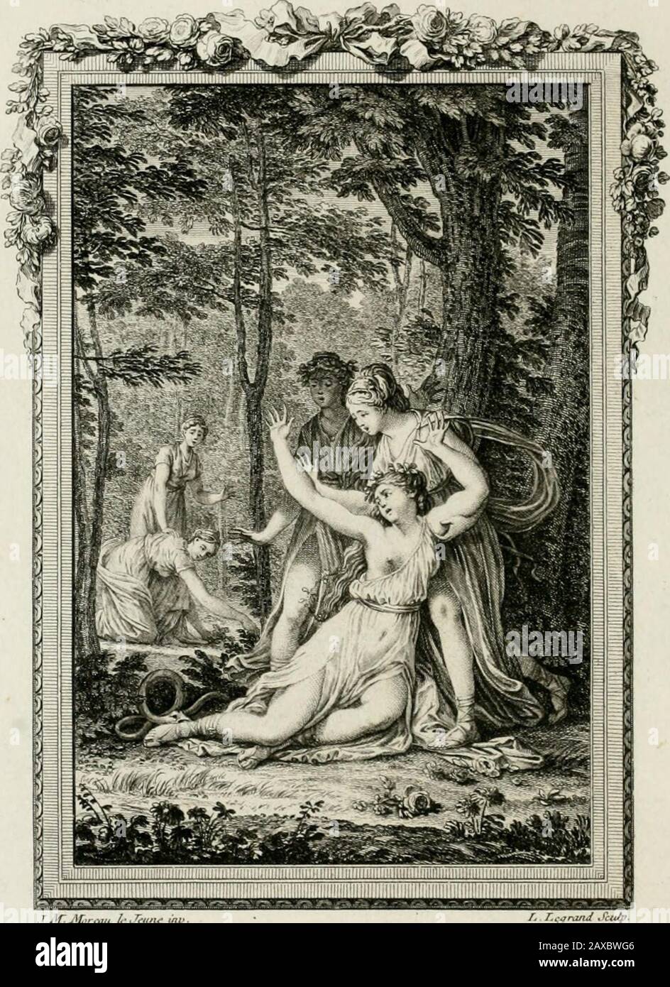 Les Metamorphoses d'Ovide : en latin et en françois . s^--:. PUBLII OVIDII NASONIS METAMORPHOSEON, LIBER DEÇIMUS. FABULA PRIMA. Eurydices à Serpente Occifa. Inde per Immenfum, Croceo velatus amidu,Aëra digreditur, Ciconumque Hymenaeus ad orasTendit; & Orpheâ nequicquam voce rogatur.Adfuit ille quidem; Fed nec folemnia verba. LAA. AR.V.;.:,. I. r. L..,r,,NJ .luif Euuriclire roinfaiit im- lIierlîP avec tlaidres NviuiplirsElt iMortlnr dliiin ICFI^peiit an Talon RI pii uieiurl " Stockfoto