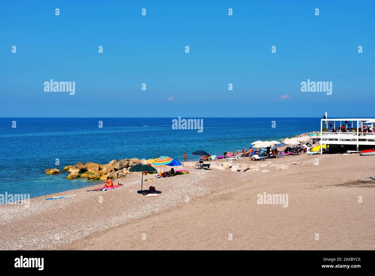 Strand von capo d'orlando messina sizilien italien Stockfoto