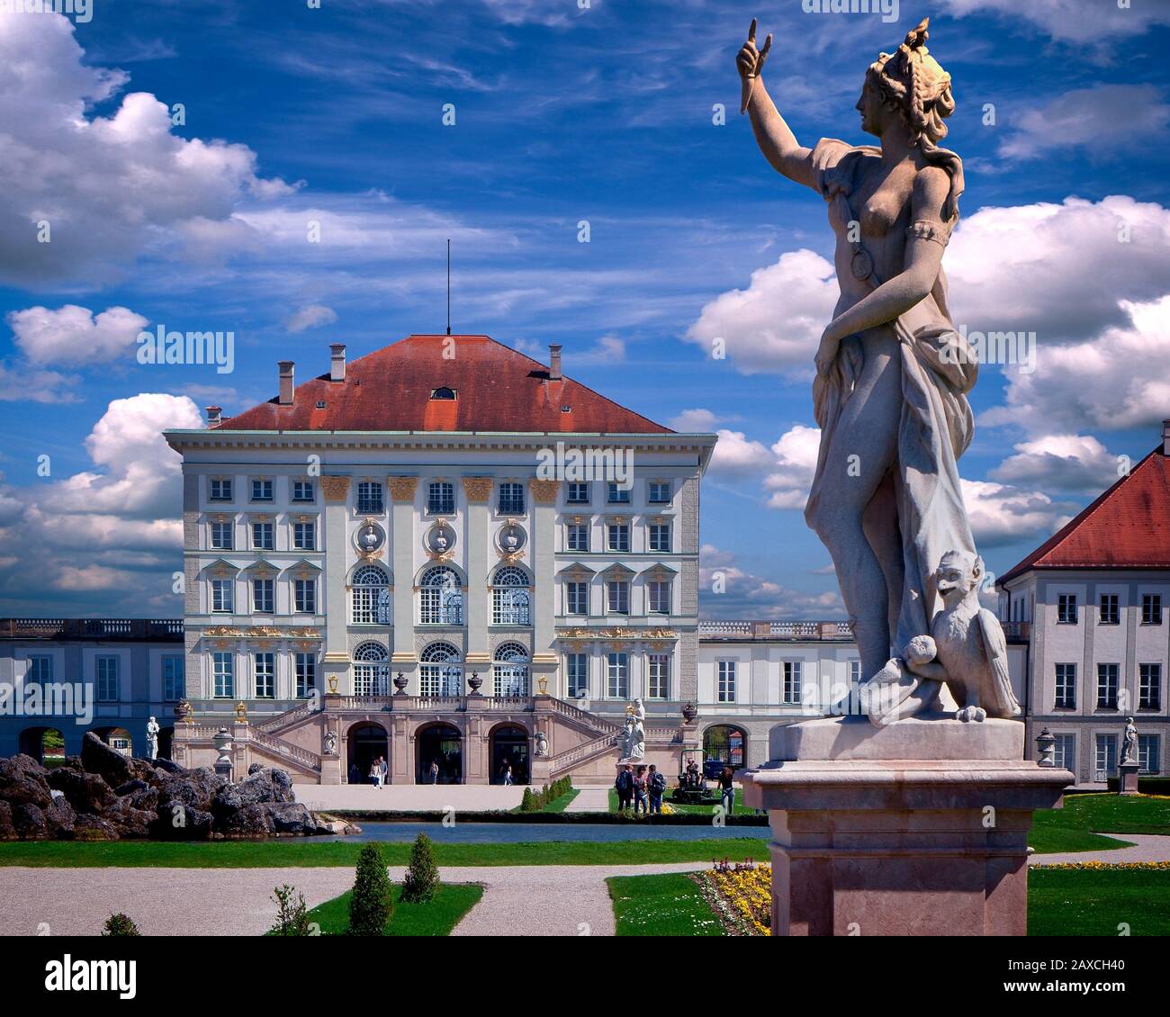 De - BAYERN: Schloss Nymphenburg in München Stockfoto