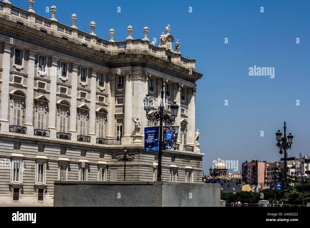 Königspalast - Palacio Real de Madrid Stockfoto