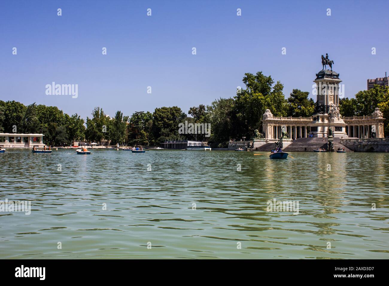 Estanque Grande del Retiro Stockfoto