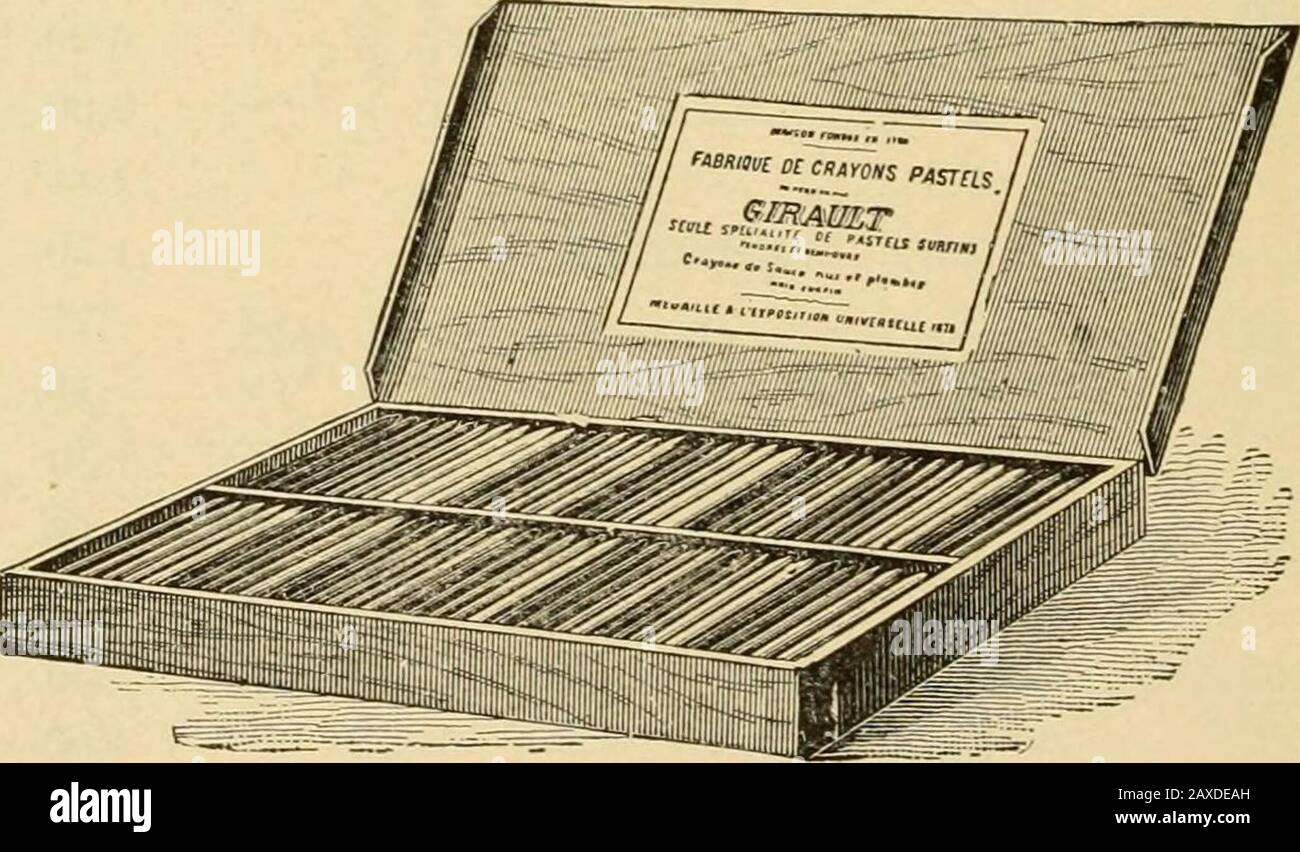 Preisgünstiger Katalog von Künstlermaterialien: Lieferungen für Ölgemälde, Wasserfarbenlackierung, chinesische Malerei .. Und Zeichenmaterialien für Architekten und Ingenieure, manuelle Ausbildungsschulen und Hochschulen. . 00 0,50 Us-Dollar Per Stick, 0,55 0,35 US-Dollar <i 3 0,20 II 4 0,10 " 5, 6 oder 7 0,06 Crimson Lake 1 2 0,25,15 <i II 3 0,12 <i II 4, 5, 6 oder 7 .06 Madder 1 .55 <i II 2 .30 Rose Madder 1 .20 II 2 .12 II II 3 .08 .1 II 4, 5 oder 6 .06 Scarlet Lake 1 .15 2 .10 II 3 .08 lt;( II 4, 5 oder 6 .06 Venetian Red Vermilion - Extra Deep Nr. 1, 2, 3, 4, 5 oder 6 1 2 .10.06.25.20 II 3 .10 II 4, 5 oder 6 .06 108 F. W. DEVOE & C. Stockfoto