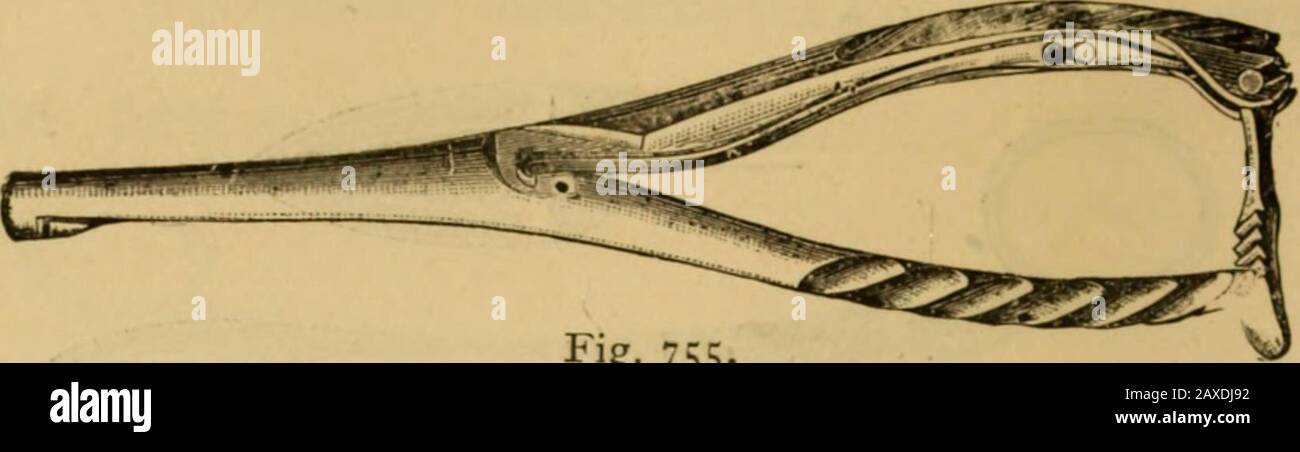 Katalog der Chirurgen Instrumente und medizinische applizierungElektrotherapeutische ApparatusDie chirurgischen und Krankenzimmer, Arzneitruhen usw. Abb. 754- Thorntons (Abb. 754) je 8/6. Spencer Wells 3/0, Tun. Tun. Aseptisches Gelenk 3/6,, Tun. Winkel 5/6, Hysterektomie-Stift, mit Trocar-spitzem, beweglichem Ende 3/6" Tun. Paten, mit bewachtem Ende. 3/0,, Tun. Tun. Koeberles 3/0, Nadeln, vernickelt - Blunt, für Pedicle 7/6. Tiefe Gebogene 7/6, Do. Metallgriff, vernickelt 8/0, Sharp 5/0, L 182 James Woolley, Sons & Co., Ltd., Manchester. Ovariotomie Instrumente - Fortsetzung. Abb. Stockfoto