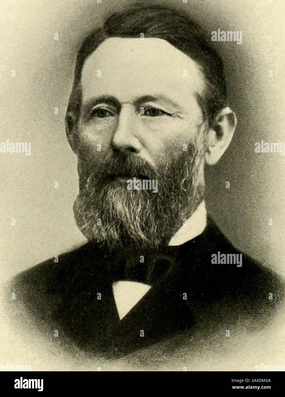 Geschichte der Grafschaften allen und Woodson, Kansas: Verschönert mit Porträts bekannter Menschen dieser Bezirke, mit Biografien unserer repräsentativen Bürger, Einschnitten öffentlicher Gebäude und einer Karte der einzelnen Bezirke. Bei der Arbeit war es, die Rebellen und Bushwhacker zu überfallen, die Humboldt entlassen hatten. Sie wurden am Cabin Creek überholt und es kam zu einem Kampf. Auch die Fellowsulden, die Humboldt verbrannten, kamen zu einem überfall und der Neunte tat ihr Dutygegen. Der Neunte verbrachte den Winter 1861 auf Postdienst bei Humboldtand im nächsten Frühjahr wurde er nach Leavenworth, Kansas, marschiert und Mounted.It tween the Santa Fe Trail for Fo Stockfoto