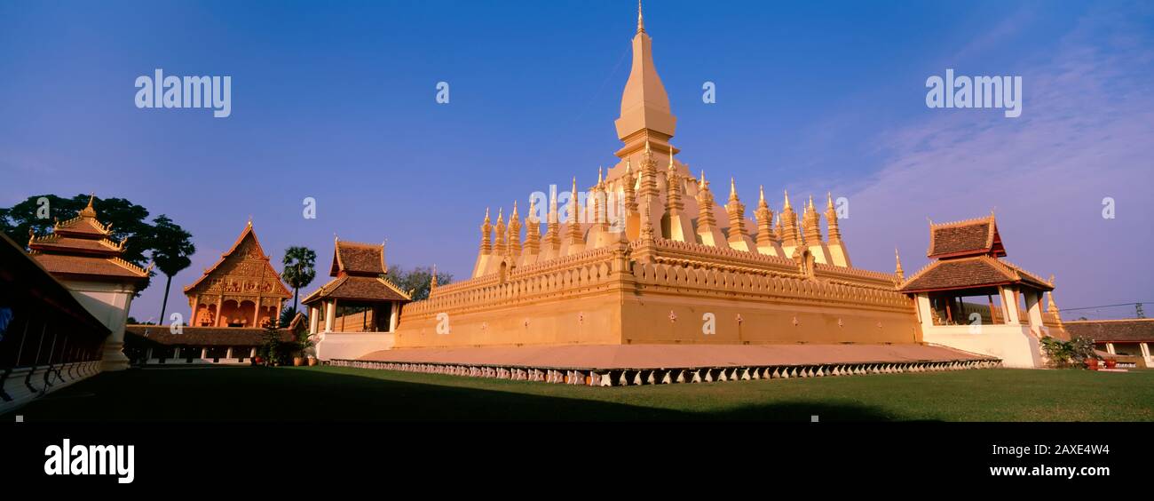 Pha, dass Luang Tempel, Vientiane, Laos Stockfoto
