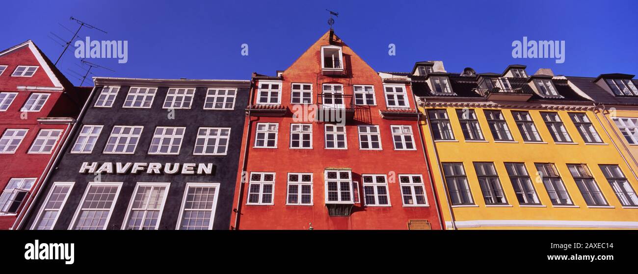 Blick Auf Die Häuser, Nyhavn, Kopenhagen, Dänemark Stockfoto