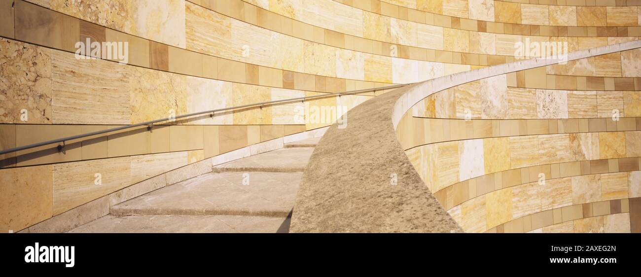Blick auf EINE Treppe, Staatsgalerie, Stuttgart, Deutschland Stockfoto
