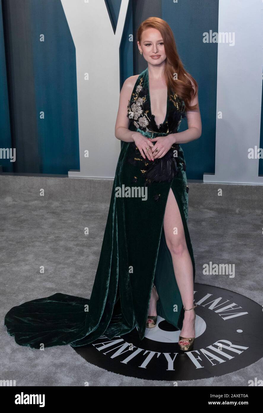Madelaine Petsch besucht am 09. Februar 2020 die Vanity Fair Oscar Party im Wallis Annenberg Center for the Performing Arts in Beverly Hills, Los Angeles, USA. Weltweite Verwendung Stockfoto