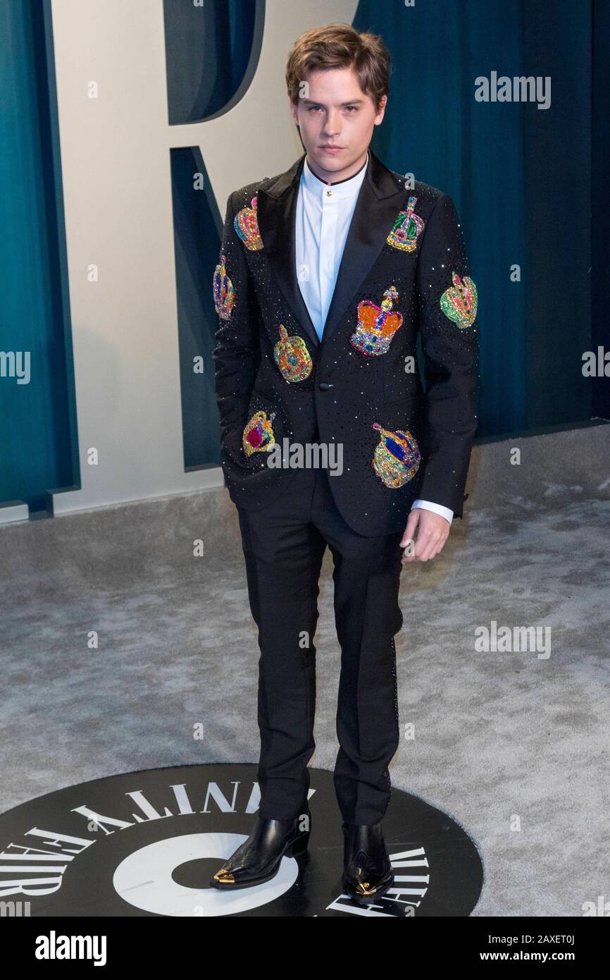 Dylan Sprouse besucht am 09. Februar 2020 die Vanity Fair Oscar Party im Wallis Annenberg Center for the Performing Arts in Beverly Hills, Los Angeles, USA. Weltweite Verwendung Stockfoto