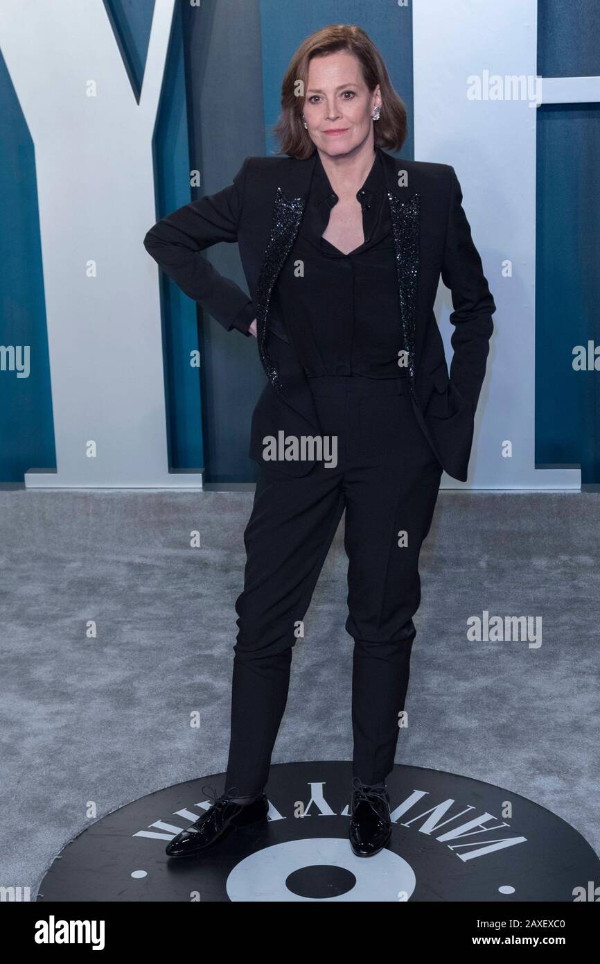 Sigourney Weaver nimmt am 09. Februar 2020 an der Oscar-Party der Vanity Fair im Wallis Annenberg Center for the Performing Arts in Beverly Hills, Los Angeles, USA, mit. Weltweite Verwendung Stockfoto