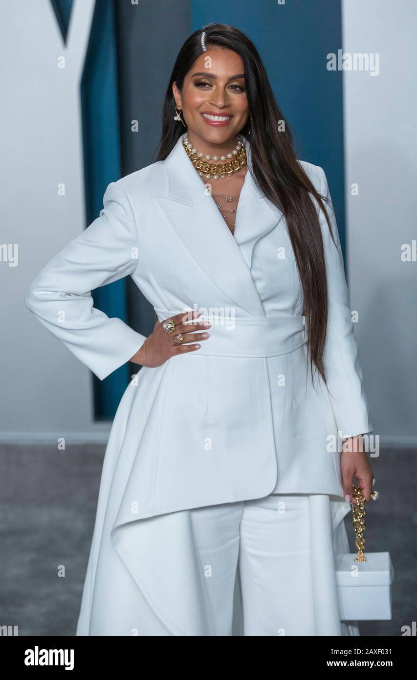 Lilly Singh besucht am 09. Februar 2020 die Vanity Fair Oscar Party im Wallis Annenberg Center for the Performing Arts in Beverly Hills, Los Angeles, USA. Weltweite Verwendung Stockfoto