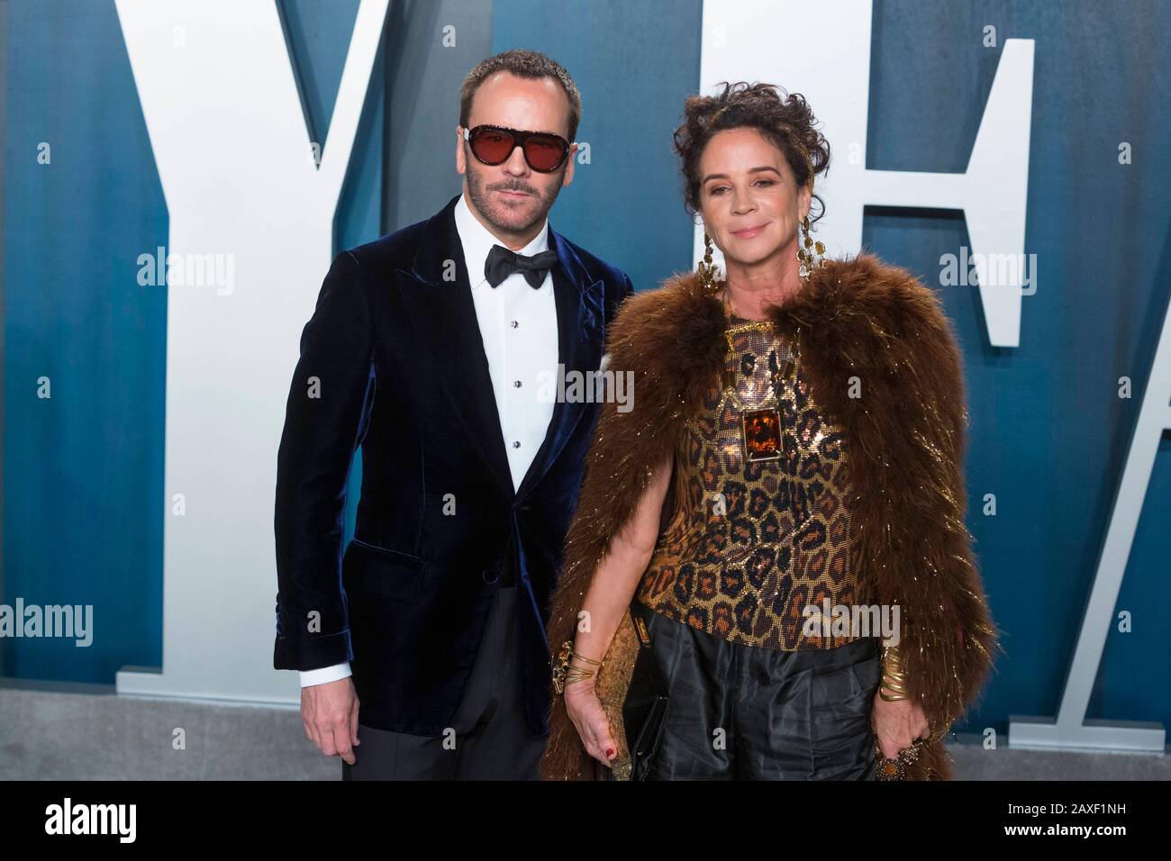 Tom Ford und Lisa Eisner nehmen am 09. Februar 2020 an der Oscar-Party der Vanity Fair im Wallis Annenberg Center for the Performing Arts in Beverly Hills, Los Angeles, USA, teilzunehmen. Weltweite Verwendung Stockfoto