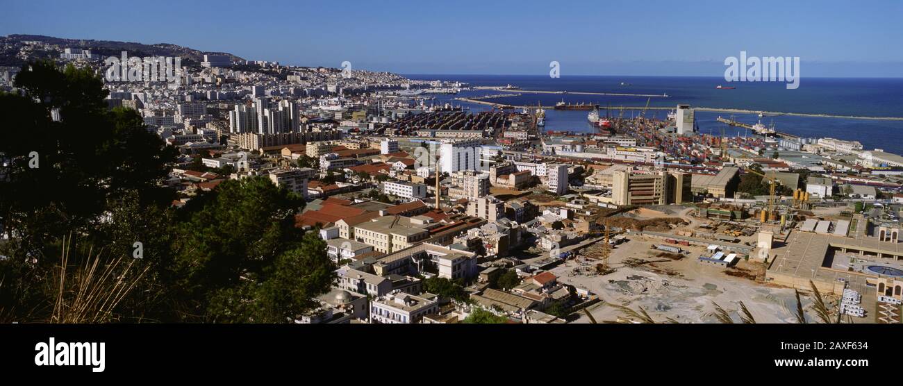 Blick auf eine Stadt, Algier, Algerien Stockfoto