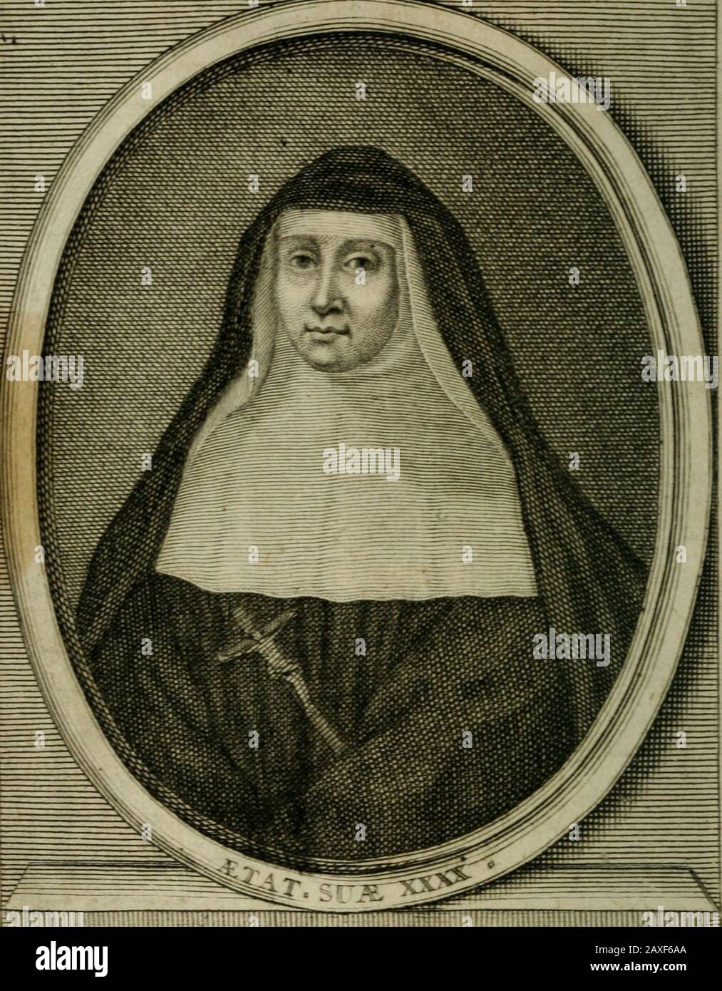 La vie de la Mère Marie de l'Incarnation, Institutrice [und] première Supérieure des Ursulines de la Nouvelle France . notreplaifîr. Donné à Paris le Premier jour du mois de Juin, lan ce grâce mil fept cens vingt-quatre, & de notreRègne le neuvième. Par le Roy en ion Confeil. F.OUBERT. RegiflRéfur le Regiftre V de la Chambre Royale <£•Syndicale de la Librairie & Imprimerie de Paris, N S6 u/o/. C46 conformément au Règlement de 17 * 3.qui fait defenfe, Art. iv. A toutes perfonnes de quelquequalité <& condition quelle* foient, autres que 1erLibraires & Imprimeurs , de vendre , débiter & fair Stockfoto