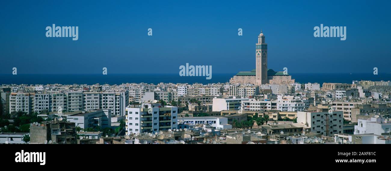 Blick auf eine Stadt, Casablanca, Marokko Stockfoto