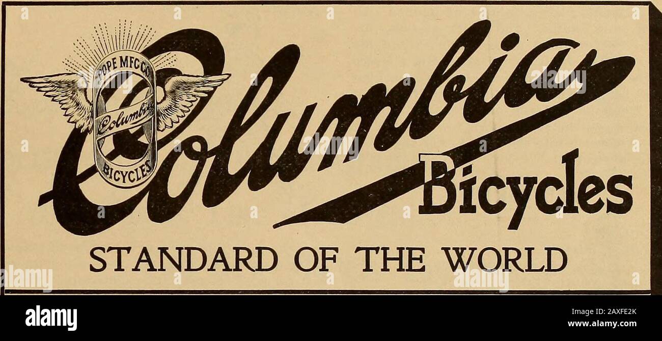 The Wheel and Cycling Trade Review. N Four Weeks I TookTwenty Meile TRIPS oft. Nach dem Twomonth-Fahren kaufte ich mir ein Columbia. Es ist ziemlich weit von mir entfernt, und ich bedauere jetzt, dass nicht früher begonnen wurde. Nie zu alt zum Lernen. Je älter Sie sind, desto mehr brauchen Sie ein Rad.-John H. Brown, Waltham, Mass. KÜRZLICH SIEGE IN COLUMBIA. In Rom, 5. Und 6. Juli, Hat Von Gammon die Ein-Meilen-Meisterschaft und eine halbe Meile geöffnet. Gus Johnson gewann die eine halbe Millenovice. West und Von Gammon gewannen das 1-Meilen-Tandem-All auf Columbias. In Providence, R. I., 1. August, brachen Messrs.Devlin und Hanson die Welten ein - quar Stockfoto