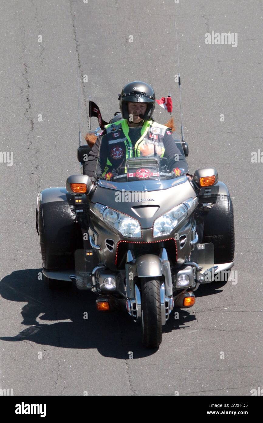 Motorrad-Event-Fahrt für Gefallene Helden Stockfoto