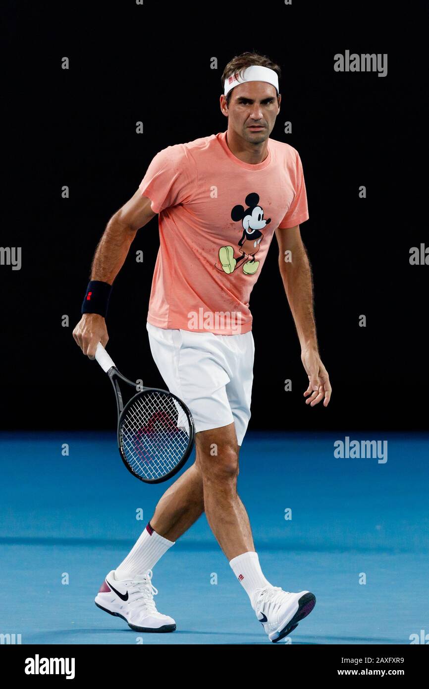 Roger FEDERER (SUI) bei den Australian Open 2020 Stockfotografie - Alamy