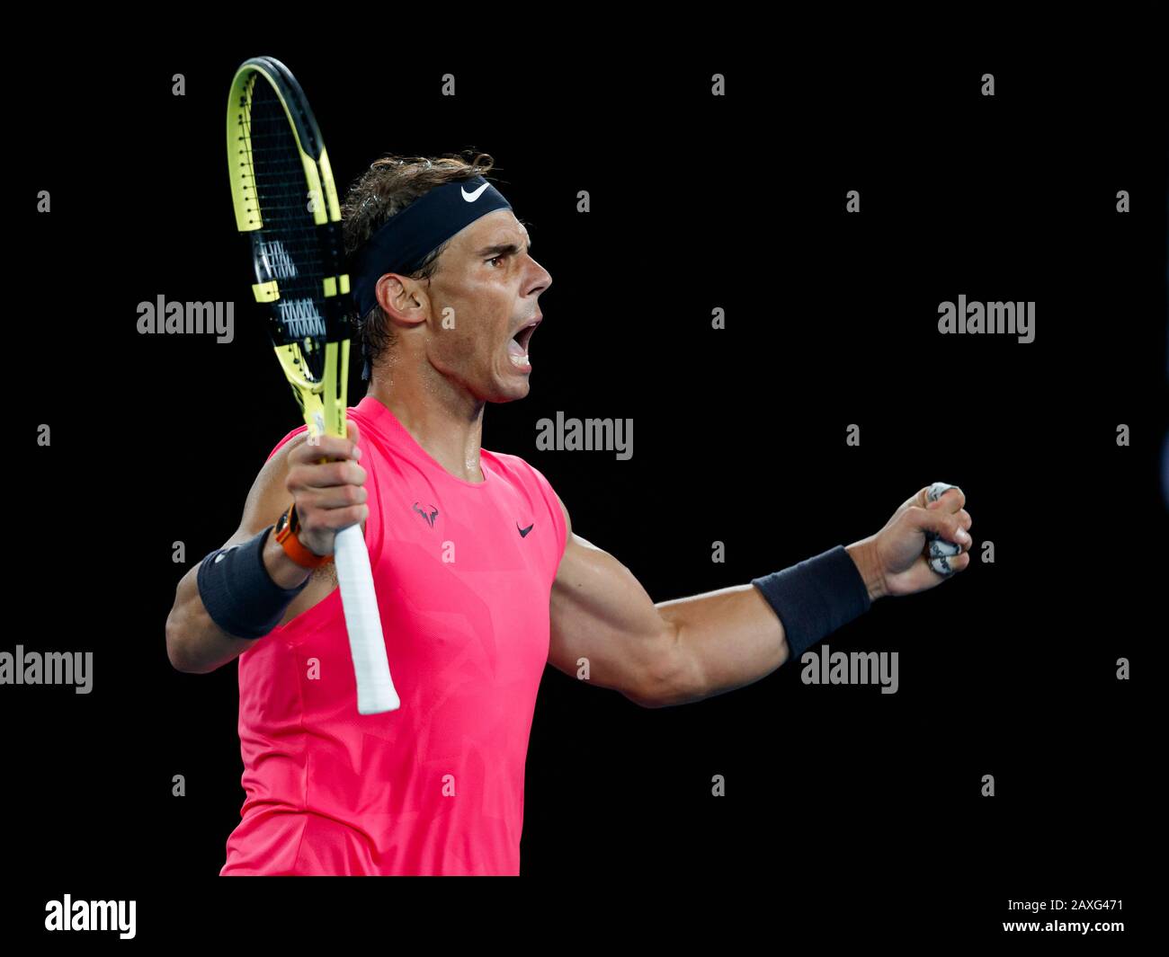 Rafael NADAL (ESP) bei den Australian Open 2020 Stockfoto