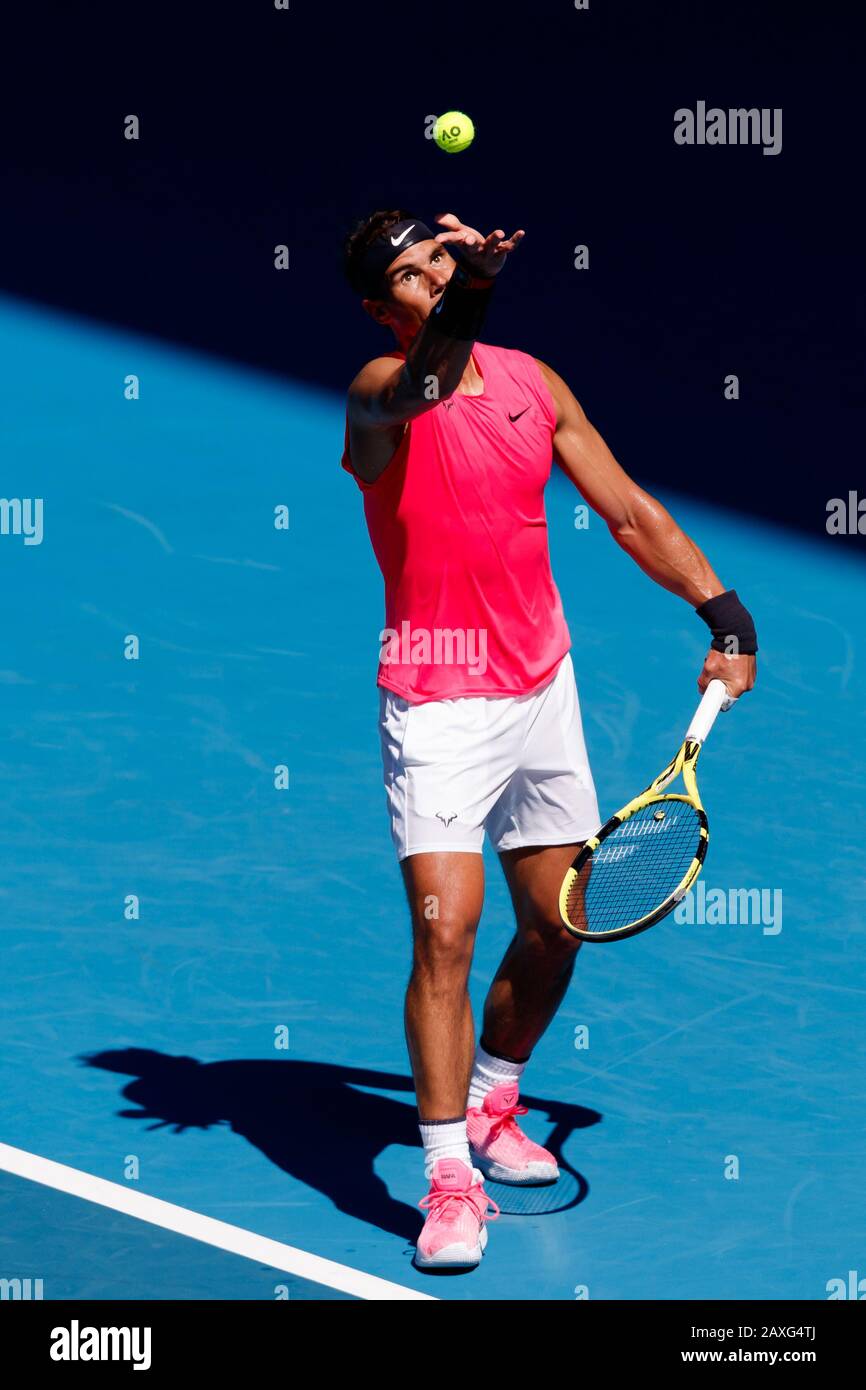 Rafael NADAL (ESP) bei den Australian Open 2020 Stockfoto