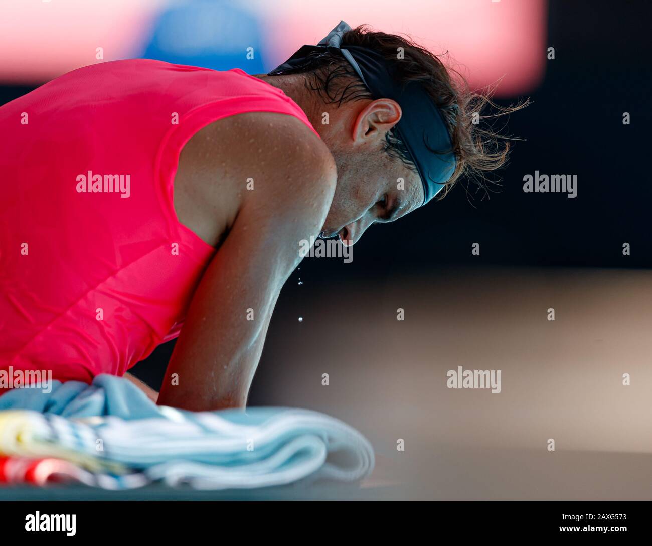 Rafael NADAL (ESP) bei den Australian Open 2020 Stockfoto