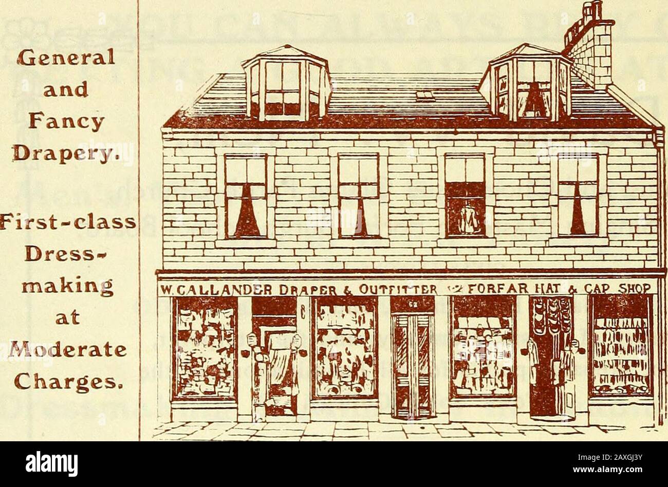 Das Forfar Verzeichnis und Jahrbuch 1911 . Unterhemden, In allen Größen Erhältlich. Herstellung von 81-Millilinermaschinen in Führenden Styles. Trauerbestellungen nach Kürzestem Hinweis. Schwere BETTWÄSCHE zu allen Zeiten. Agent für W. & J. BOWIE, Glasgow, die World-RenownedDyers und französische Reiniger. Alex. Ritchie, ^&lt;DX General Draper, KEX- 104-6 East High St., Foriar. WERBUNG. 173 John Crook, Boot and Shoemaker, 19 SOUTH STREET, FORFAR. BRINGEN SIE IHRE REPARATUREN MIT. Bring DEINE REPARATUREN, David W. Neill Organist und Chorleiter Glamis Parish Church, Visiting Singing Master to Forfar Burgh School Board, ERTEILT UNTERRICHT IN Klavier, Harmonium, Stockfoto